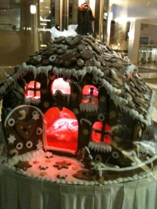 The professional Gingerbread house in the Columbi Hotel. (The local 5 star lodgings in Freiburg.)